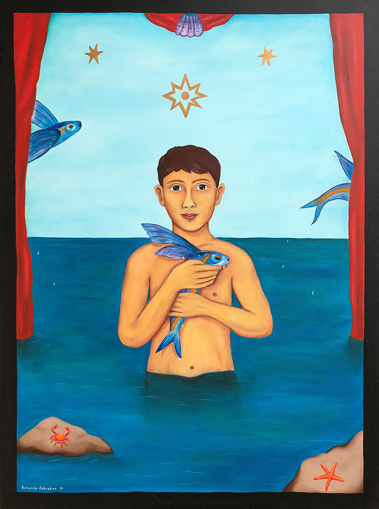 Boy With Flying Fish Boy With Flying Fish