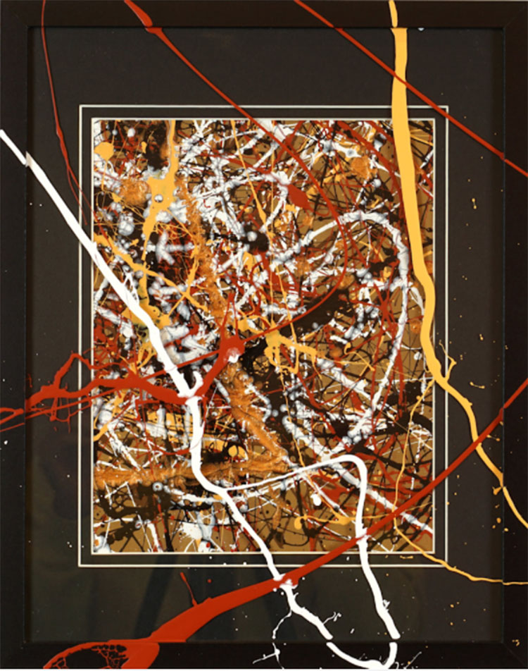 Framed Splatter No 3 Framed Splatter No 3