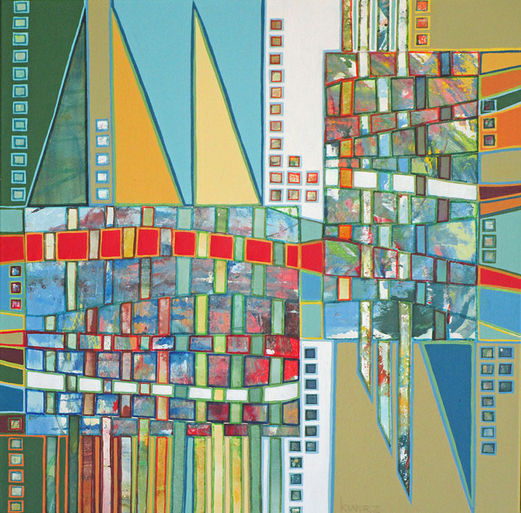 Interwoven V 20 x 20 Woven Paper/Acrylic on Canvas Interwoven V 20 x 20 Woven Paper/Acrylic on Canvas