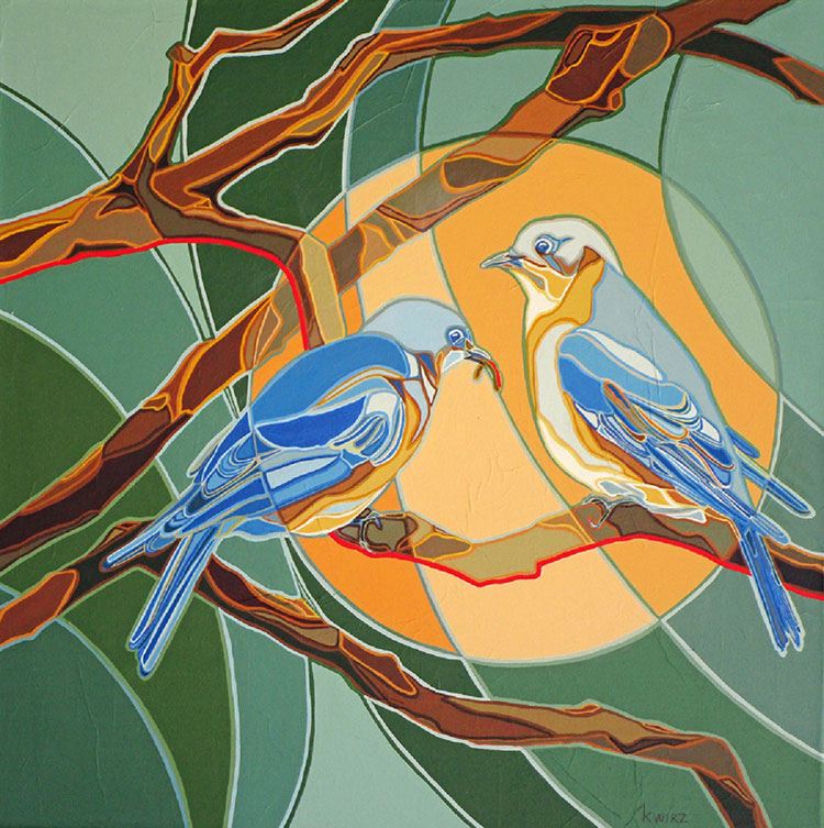 Let's Do Lunch 24 x 24 Acrylic on Canvas Let's Do Lunch 24 x 24 Acrylic on Canvas